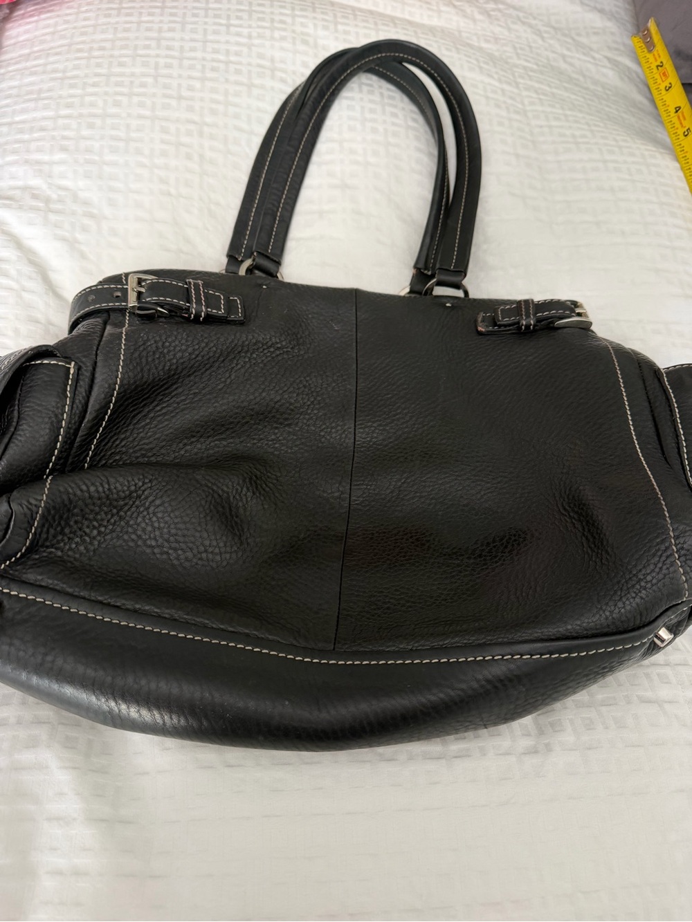 Prada Black Leather Shoulder Bag with Silver Hardware - Picture 8 of 14